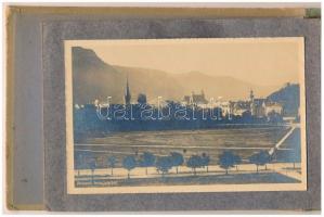 Brassó, Kronstadt, Brasov; Képeslapalbum 10 beragasztott képeslappal. Zeidner H. kiadása / Postcard ...
