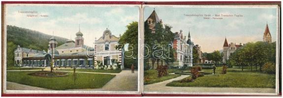 Trencsénteplic-fürdő, Kúpele Trencianske Teplice; Szecessziós képeslapfüzet 10 képeslappal. Wertheim...