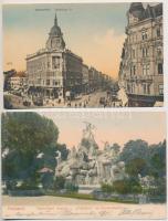 Budapest - 5 db régi városképes lap (Taussig Arthur kiadása) / 5 pre-1945 town-view postcards