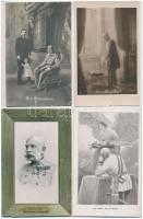 4 db RÉGI uralkodói motívum képeslap: Ferenc József, IV. Károly / 4 pre-1945 royalty motive postcards: Franz Joseph I of Austria, Charles I of Austria