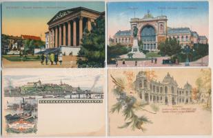 8 db RÉGI magyar város képeslap: Budapest, Szeged, Miskolc / 8 pre-1945 Hungarian town-view postcards: Budapest, Szeged, Miskolc