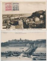 Budapest - 10 db RÉGI város képeslap / 10 pre-1945 town-view postcards