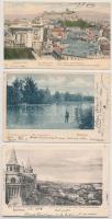 Budapest - 10 db RÉGI város képeslap / 10 pre-1945 town-view postcards