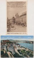 Budapest - 10 db RÉGI város képeslap / 10 pre-1945 town-view postcards