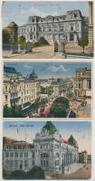 5 db RÉGI román város képeslap: Bukarest / 5 pre-1945 Romanian town-view postcards: Bucuresti (Bucharest)