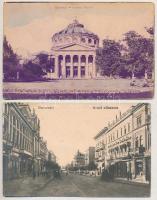 5 db RÉGI román város képeslap: Bukarest / 5 pre-1945 Romanian town-view postcards: Bucuresti (Bucha...
