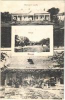 1912 Heves, Remenyik és Braun kastély, Fő tér, lovas hint. Adler nyomda kiadása 513.