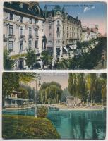 5 db RÉGI román város képeslap: Bukarest / 5 pre-1945 Romanian town-view postcards: Bucuresti (Bucha...