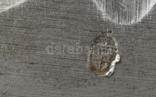 Régi bajonett, bőr tartóval, fém tokban, pengén F.G.GY. (Fegyver és Gépgyár Rt.) jelzéssel, fém toko...