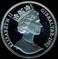 Gibraltár 1992. 35Ecu/25Ł Ag "ECU" T:PP kis k. Csak 15.000db!