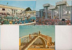 Hajdúszoboszló - 35 db MODERN város képeslap / 35 MODERN town-view postcards