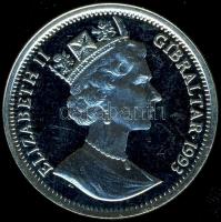 Gibraltár 1993. 14Ecu Ag "Churchill" T:PP k