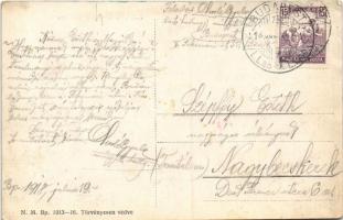 1918 Budapest XI. Fehérvári út, 19-es és 3-as villamosok, festék üzlet (EK)