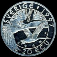 Svédország 1997. 20Ecu Ag "Anders Celcius" T:PP k