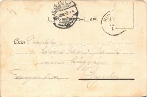 1910 Kisjenő, Chisineu-Cris; Kaufmann ház és üzlet, Úri kaszinó. Kaufmann Manó és társa kiadása / sh...