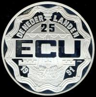 Hollandia 1991. 25Ecu Ag "25. házassági évforduló" T:PP Csak 25.000db!