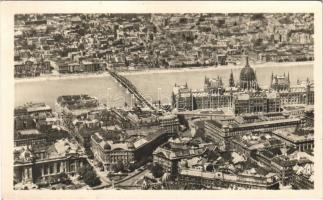 Budapest, látkép, Országház, Parlament, Kossuth híd. Képzőművészeti Alap