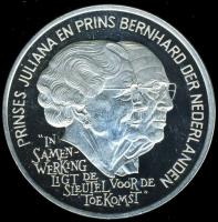 Hollandia 1994. 25Ecu Ag "Anyakirálynő 85. születésnapja" T:PP Csak 25.000db!