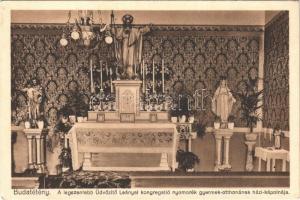 Budapest XXII. Budatétény, a legszentebb Üdvözítő Leányai kongregáció nyomorék gyermek-otthonának házi kápolnája, belső (EK)