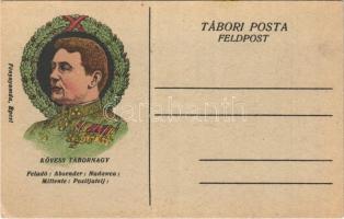 Kövess Tábornagy. Tábori posta / K.u.K. Feldpost / WWI Austro-Hungarian military art postcard. Hermann Kövess von Kövessháza. litho (EK)