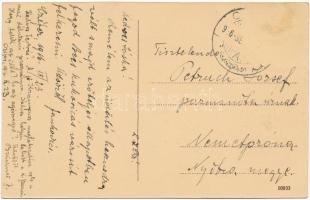 1916 Cífer, Czifer, Biksárd; községháza, fogyasztási szövetkezet üzlete / town hall, cooperative sho...