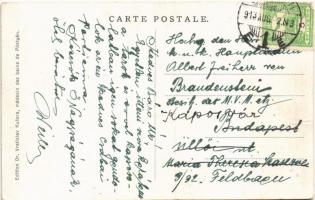 1913 Pöstyén, Piestany; régi fürdők, zsidó kereskedők, fürdőkocsisok. Judaika / Staré lázne / old sp...