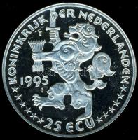 Hollandia 1995. 25Ecu Ag "Grotius" T:PP kis k
