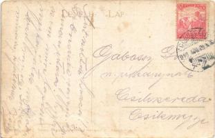 1918 Debrecen, Kossuth szobor és tér, Első magyar általános biztosító társaság főügynöksége. Vasúti ...