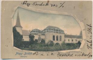 1902 Felsőbodok, Nagy-Bodok, Horné Obdokovce; Stummer kastély / castle (lyukak / pinholes)
