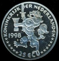 Hollandia 1998. 25Ecu Ag "Willem Drees" T:PP Csak 25.000db!