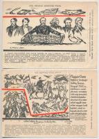 25 db régi képeslap a "A Magyar Sors - bajtársi levelezés" I. sz. (hadtörténeti) és II. sz...