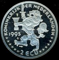 Hollandia 1995. 2Ecu "Amsterdam vitorlásverseny" variáns T:PP Csak 30.000db!