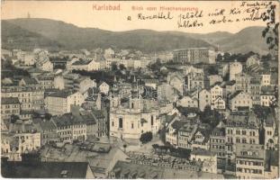 1910 Karlovy Vary, Karlsbad; Blick vom Hirschensprung / general view (EK)
