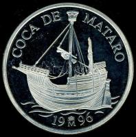 Spanyolország 1996. 5Ecu Ag "Cocoa de Mataro-hajó" T:PP k.