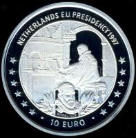 Man sziget 1997. 10€ Ag "Hollandia EU-elnöklése" T:PP Csak 30.000db!