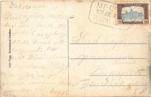 1920 Medina, Görög keleti templom és paplak, utca + "MEDINA POSTAI ÜGYN."