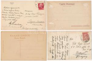 12 db RÉGI görög város képeslap jó állapotban 1898-1940 között / 12 pre-1945 Greek town-view postcar...