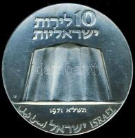 Izrael 1971. 10L Ag "23. Függetlenségi évforduló" T:1-/2+ Csak 29.943db!