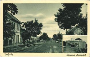 1939 Ipolyság, Sahy; Elővárosi utcarészlet, betonbunker. Tóth és Brza kiadása / suburban street view, concrete bunker