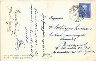 1939 Ipolyság, Sahy; Elővárosi utcarészlet,  betonbunker. Tóth és Brza kiadása / suburban street vie...