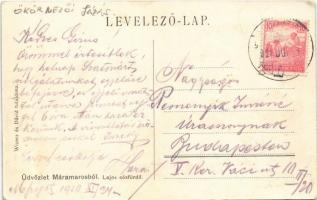 1910 Aknaszlatina, Slatinské Doly, Szolotvino, Solotvyno (Máramaros); Lajos sósfürdő. Wizner és Dávi...