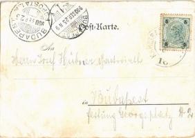 1900 Becov nad Teplou, Petschau; Gruss von der "Alten Post", Besitzer Eduard Eckl / restau...