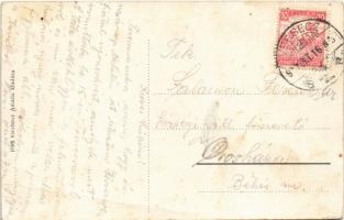 1907 Versec, Vrsac; Ferenc József tér, piac árusokkal, Kern György, Michael Bosnyacski, Adolf Henn, ...