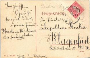 1906 India, Indija; Vasút utca, piac árusokkal, lovaskocsi, templom. W.L. No. 833. / Kolodvor ulica ...