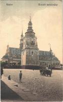 1916 Kielce, Kosciól katedralny / church cathedral, square + K.u.K. GRUPPE OBERSTULLRICH