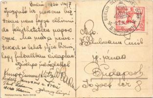 1936 Olympiajahr, Die Flaggen der teilnehmenden Länder. Reichssportverlag / Summer olympics, flags o...