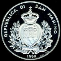 San Marino 1999. 10.000L Ag "Európai Unió" T:PP