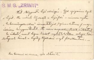 1914 Shëngjin, San Giovanni di Medua (Albania); SMS Zrínyi az Osztrák-Magyar Haditengerészet Radetzk...