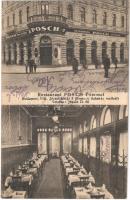 1923 Budapest VIII. Posch éttermei, bor és sörháza, belső. József körút 3. Nemzeti színház mellett
