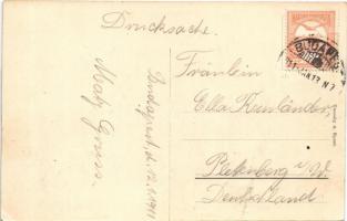 1911 Budapest VIII. Baross tér és szobor, Keleti pályaudvar, villamosok. Taussig A. 9243